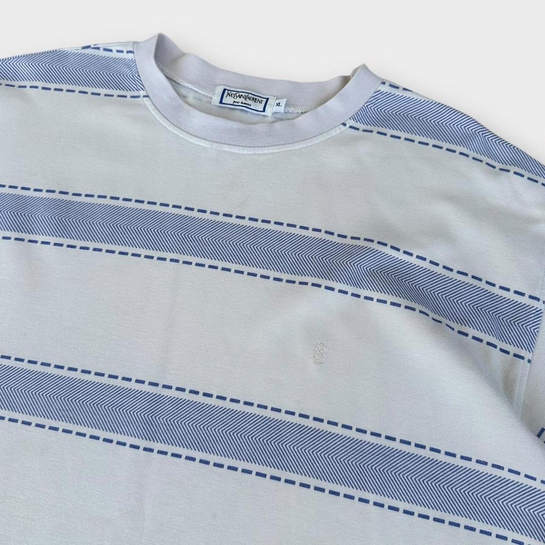 Vintage μπλουζάκι με σχέδια YSL - XL