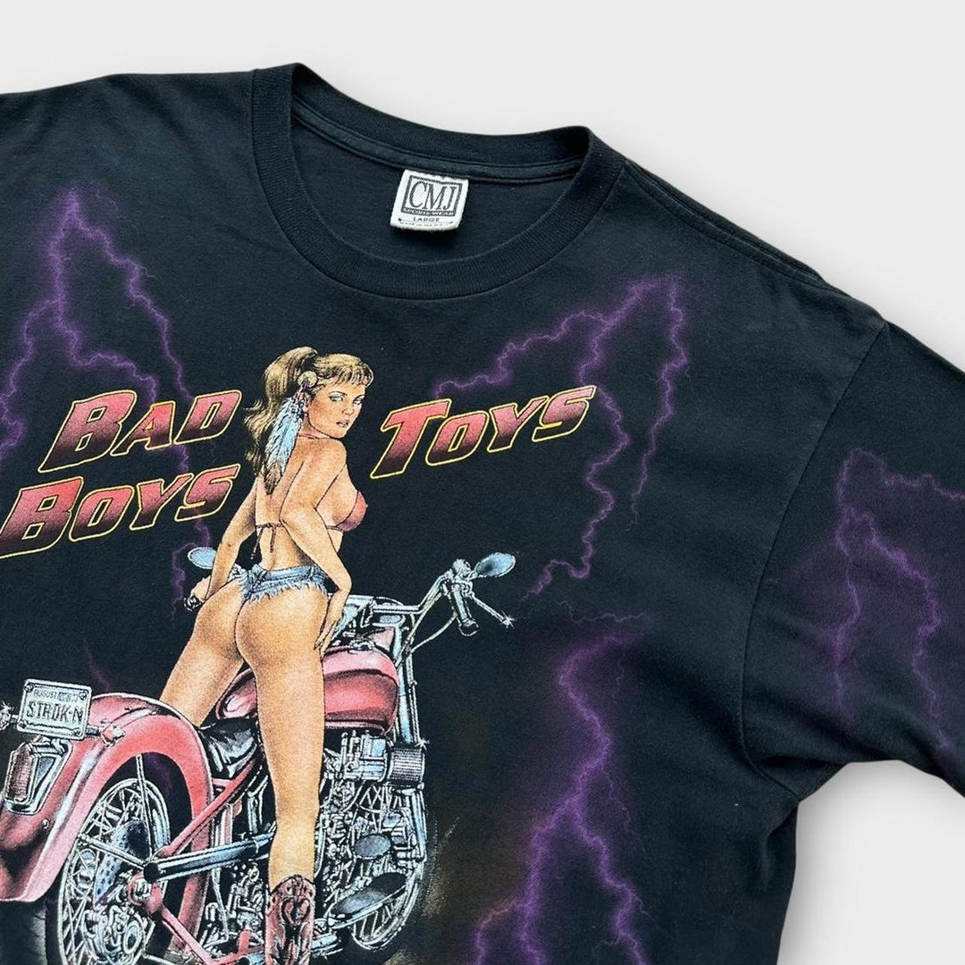 Γραφικό μπλουζάκι Harley μονής βελονιάς - μεγάλο