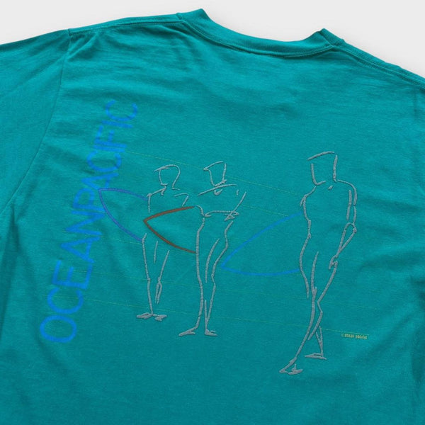 Vintage ocean Pacific graphic tee - large