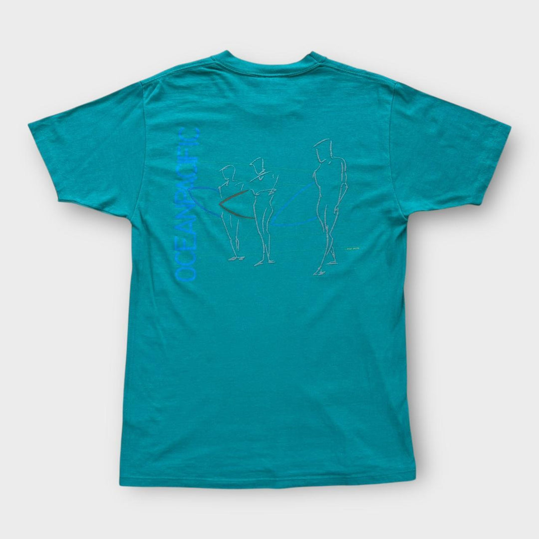 Vintage γραφικό μπλουζάκι ωκεανού Ειρηνικού - μεγάλο