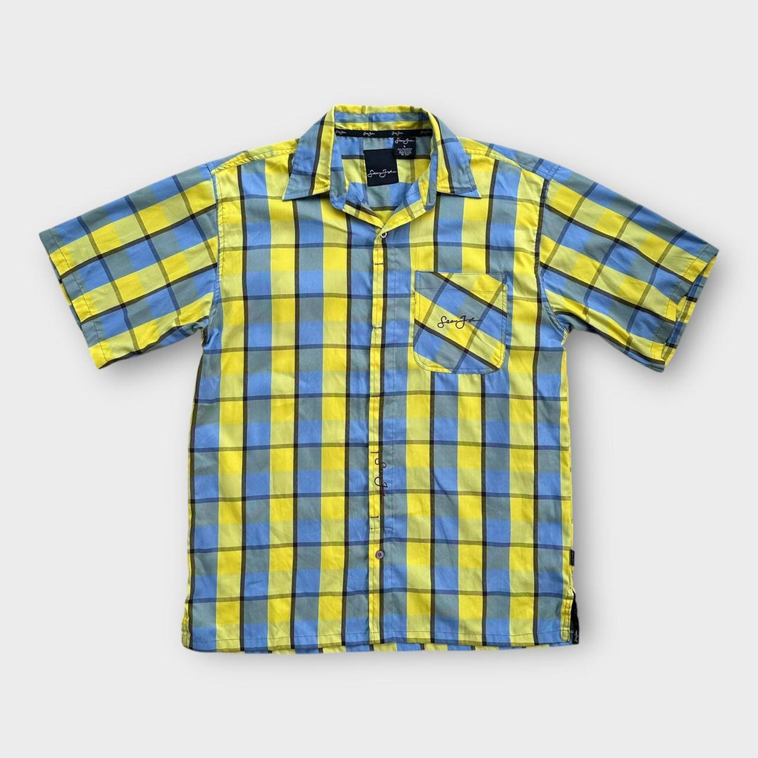 Vintage κοντομάνικο πουκάμισο Sean John - μεγάλο (ταιριάζει σαν φαρδύ XL)