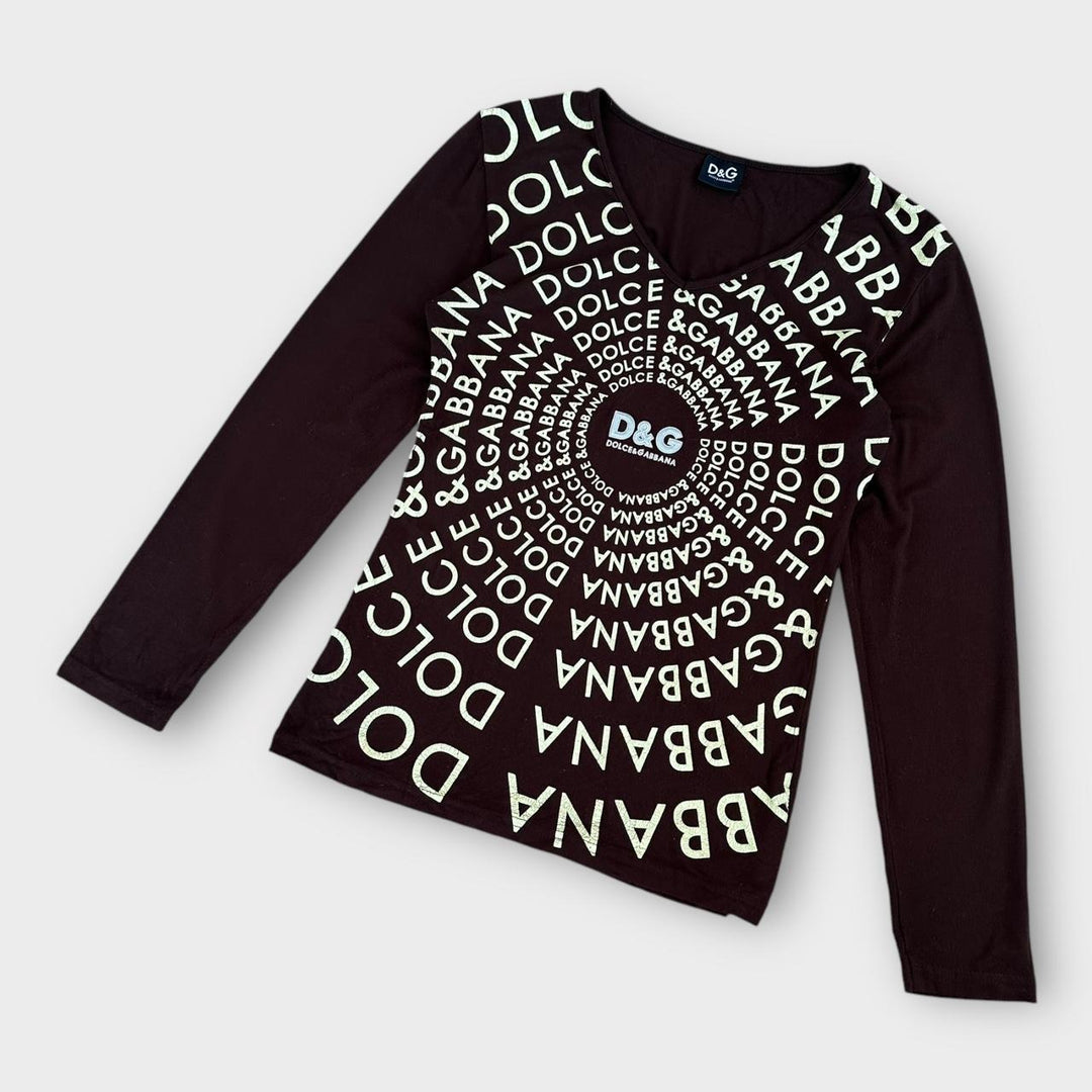 D&G Y2K top BROWN - γυναικείο μεγάλο