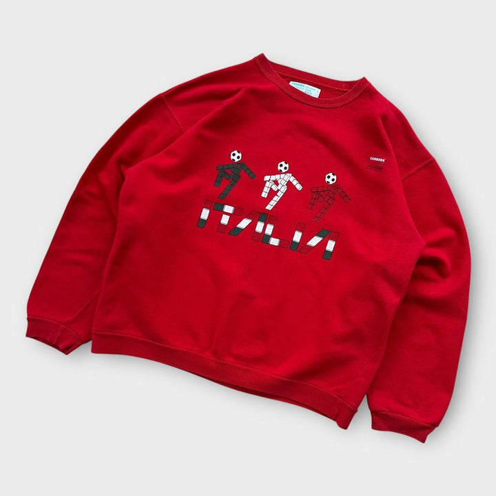 Φούτερ Vintage Italia 90 carrera - μεγάλο (boxy)