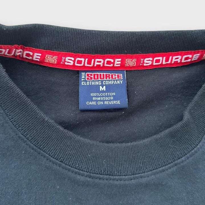 Y2K hip hop γραφικό μπλουζάκι - μεσαίο (ταιριάζει σαν μεγάλο)