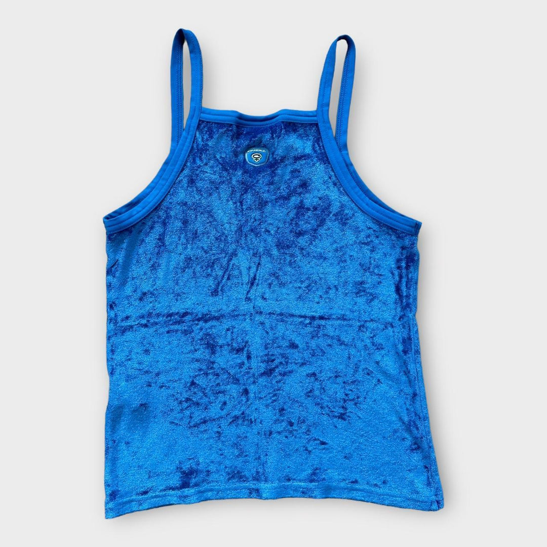 Y2K O’Neil βελούδινο καμίνι τοπ - Μεγάλο