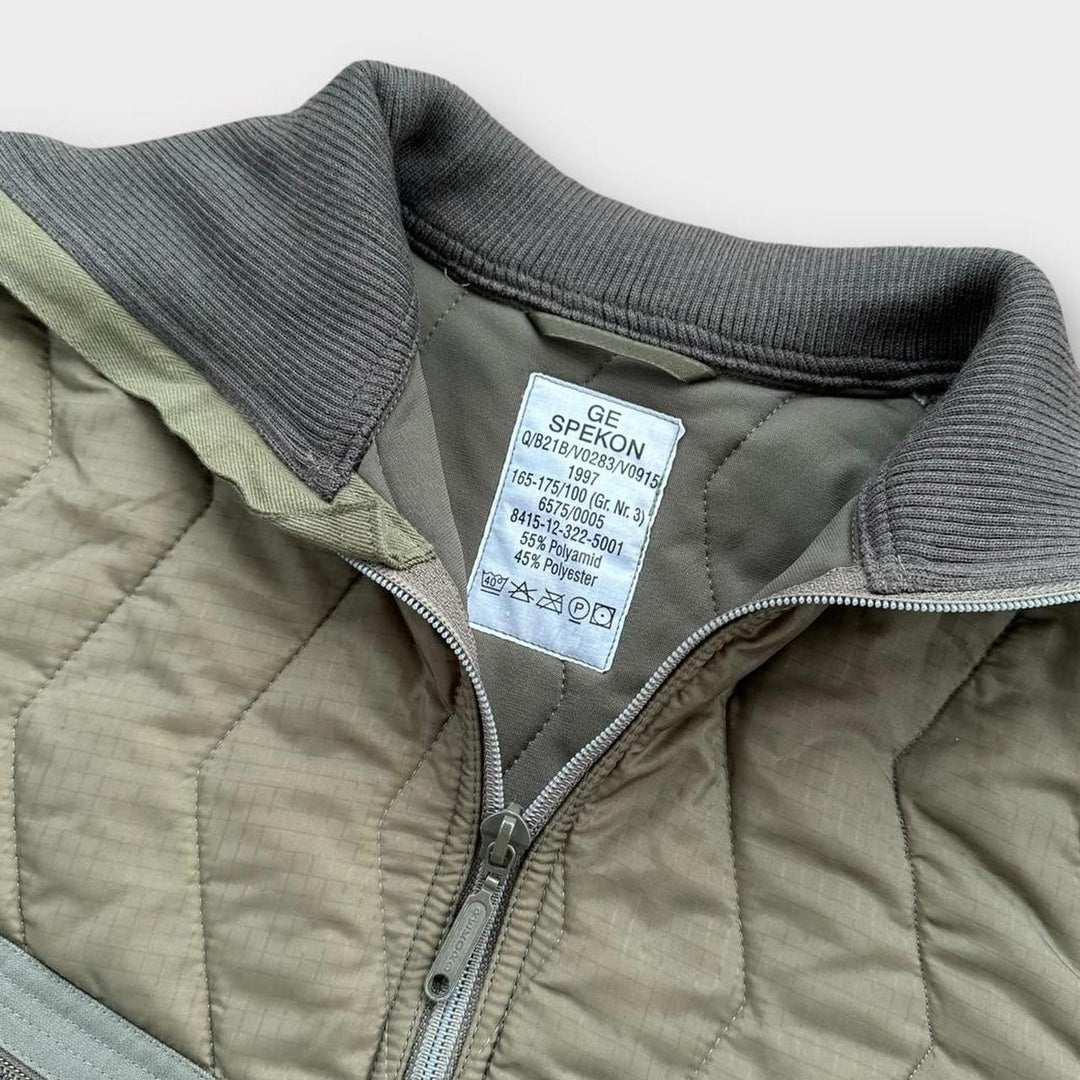 Vintage γερμανικό Military σακάκι επένδυσης - μεσαίο