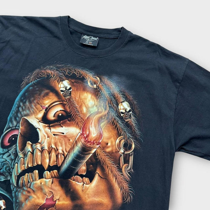 Γραφικό μπλουζάκι κρανίου - XL