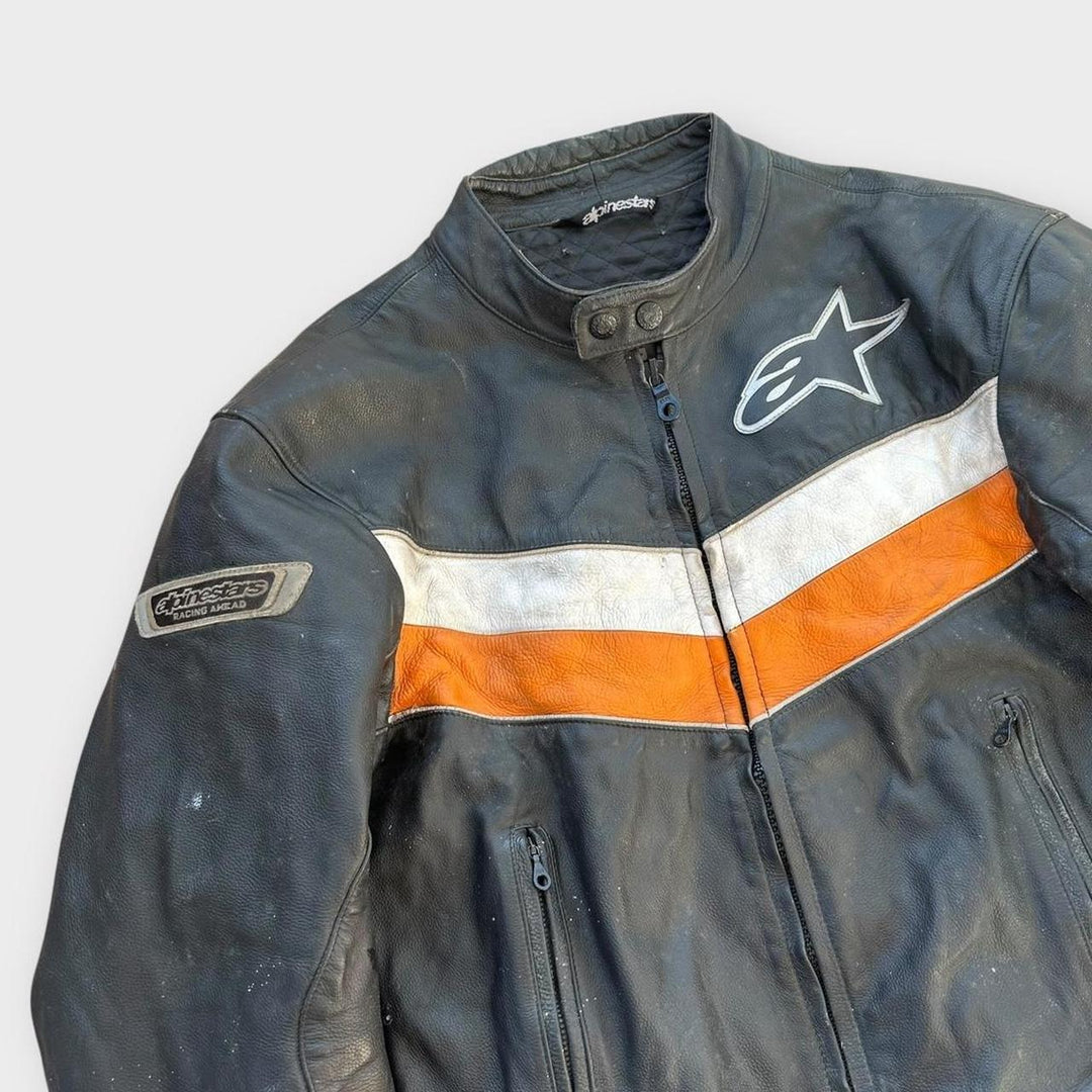 Alpinestars δερμάτινο biker jacket - medium (ελέγξτε τις μετρήσεις)