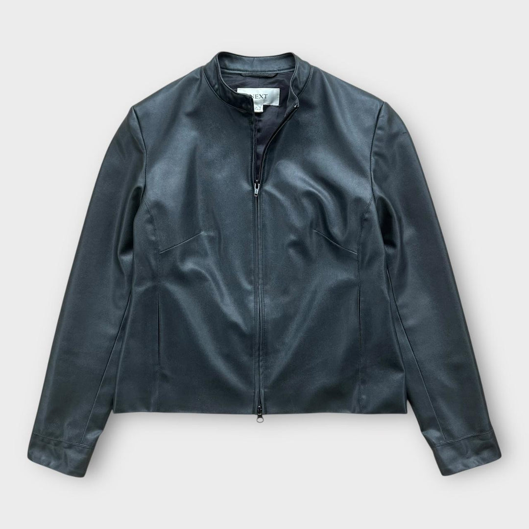 Vintage Y2K γυναικείο δερμάτινο μπουφάν - UK12