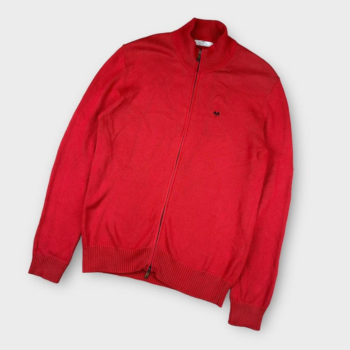 Vintage πλεκτό φερμουάρ Thomas Burberry - XL