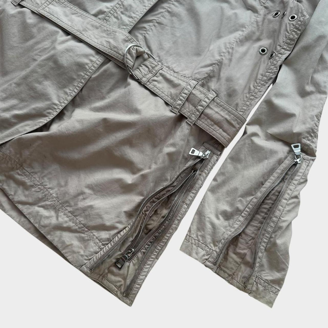 Prada sport τεχνική καμπαρντίνα - γυναικείο μεσαίο μέγεθος 44 (τσεκ