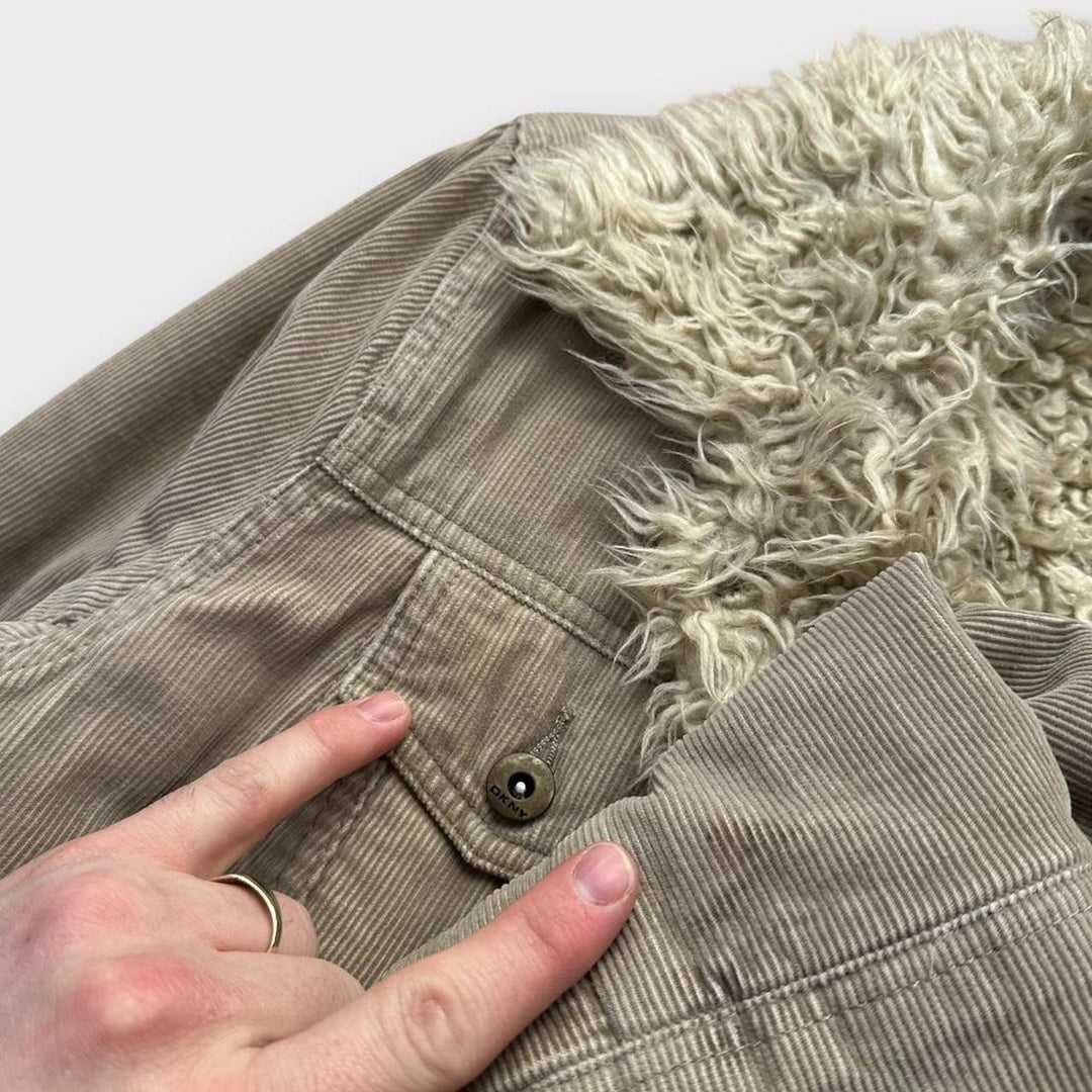 DKNY τζιν αφγανικό μπουφάν - γυναικείο μεσαίο