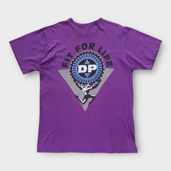 Vintage γραφικό μπλουζάκι γυμναστικής - XXL