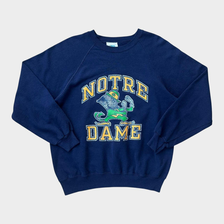 Vintage πρωταθλητικό φούτερ της Notre Dame δεκαετίας του '80 - XL