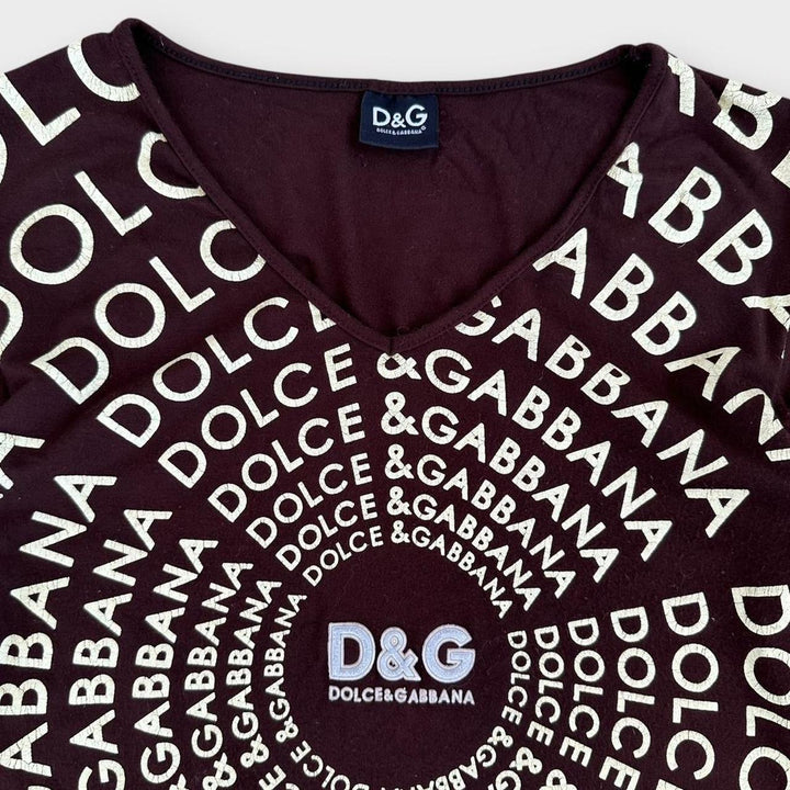 D&G Y2K top BROWN - γυναικείο μεγάλο