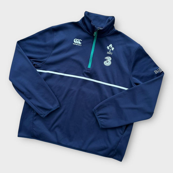 Ireland rugby quarter zip jumper in- XL