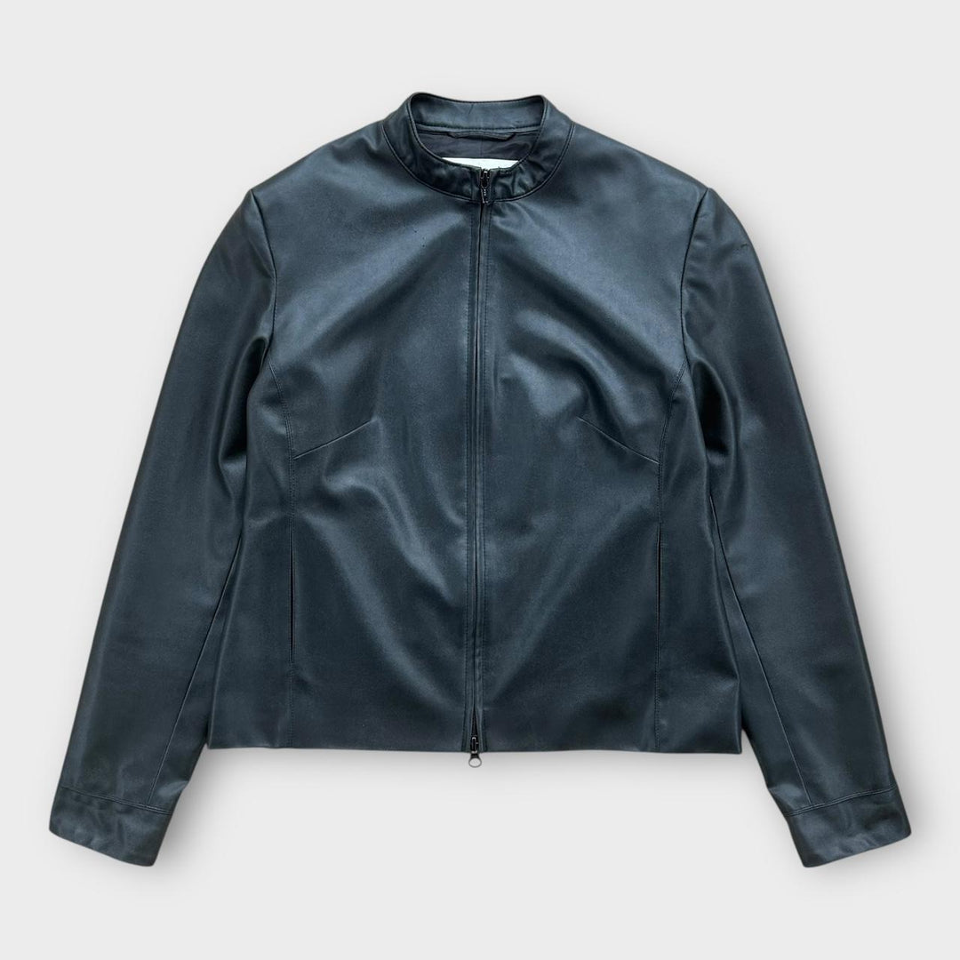 Vintage Y2K γυναικείο δερμάτινο μπουφάν - UK12