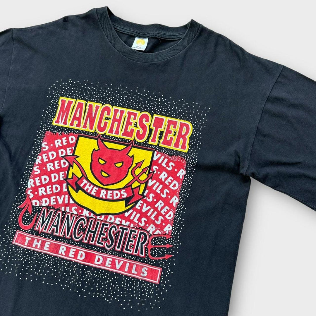 Μάντσεστερ Γιουνάιτεντ μπλούζα οπαδών ποδοσφαίρου - μεγάλο (ταιριάζει XL)