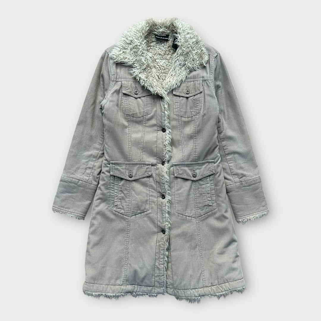 DKNY τζιν αφγανικό μπουφάν - γυναικείο μεσαίο