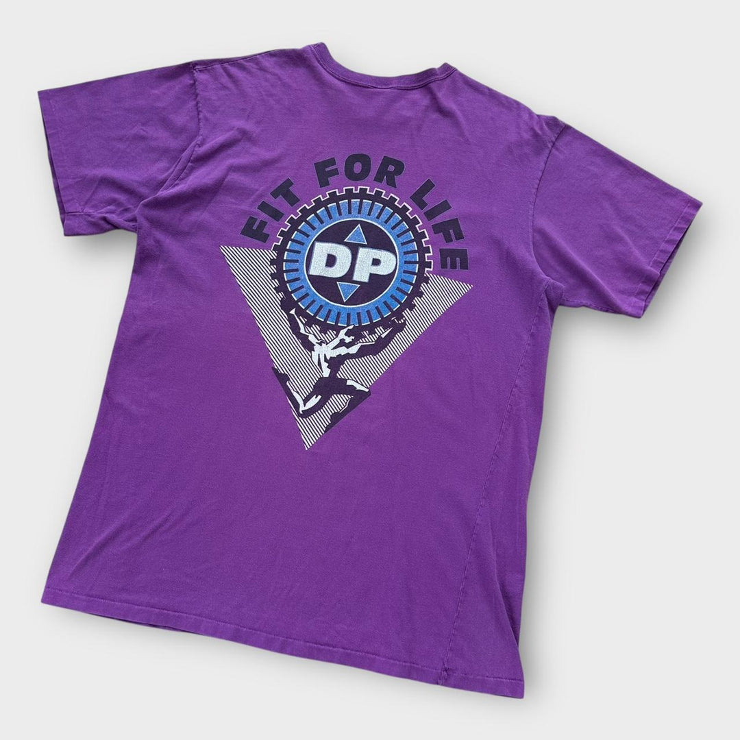 Vintage γραφικό μπλουζάκι γυμναστικής - XXL