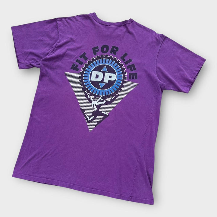 Vintage γραφικό μπλουζάκι γυμναστικής - XXL