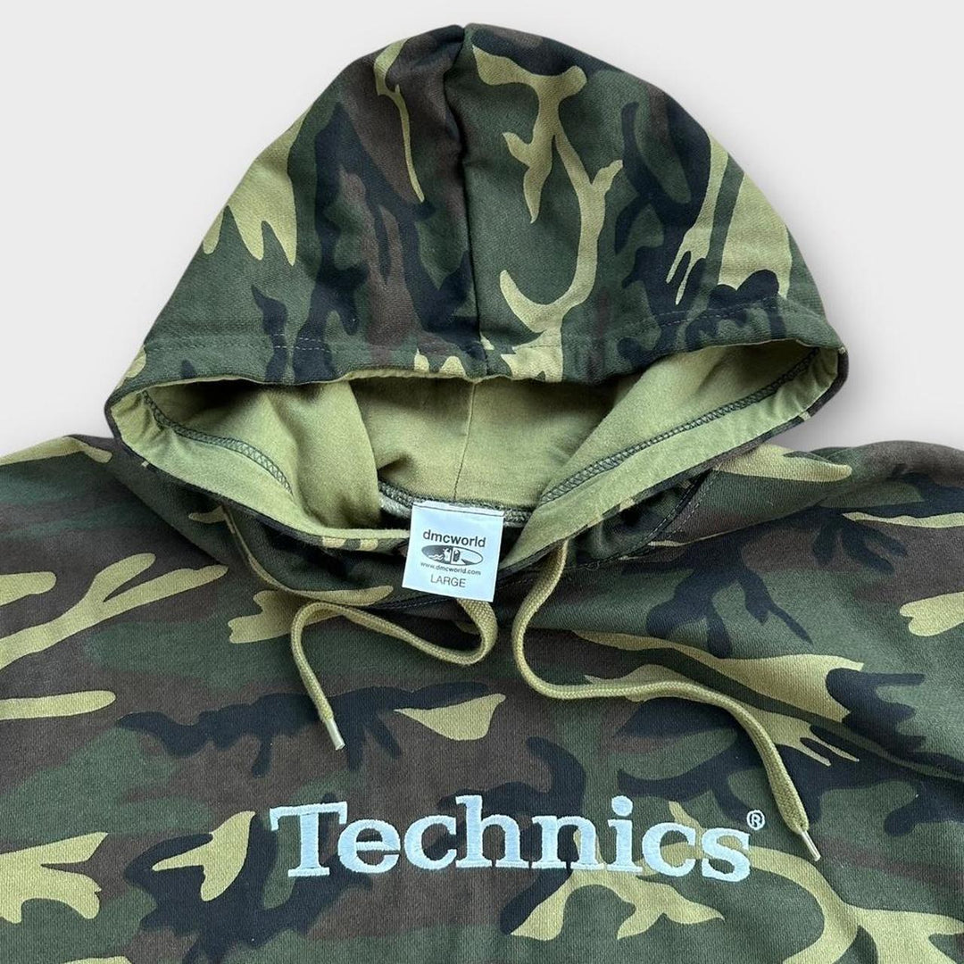 Φούτερ με κουκούλα Vintage Technics DJ - μεγάλο