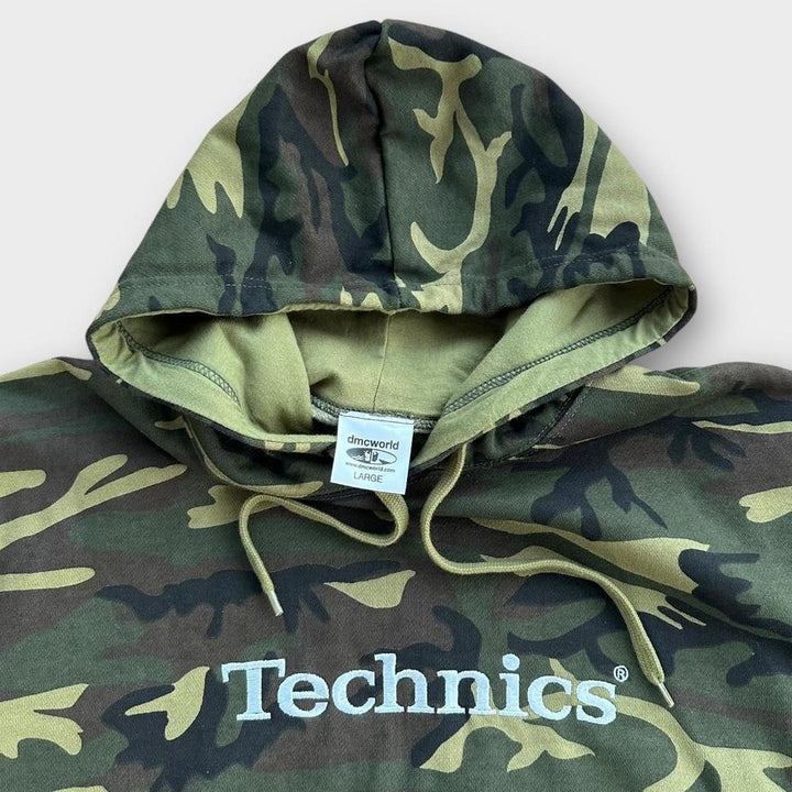 Φούτερ με κουκούλα Vintage Technics DJ - μεγάλο