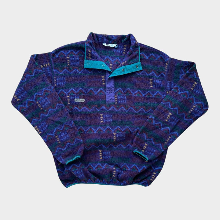 Vintage Columbia funky μοτίβο fleece - XL