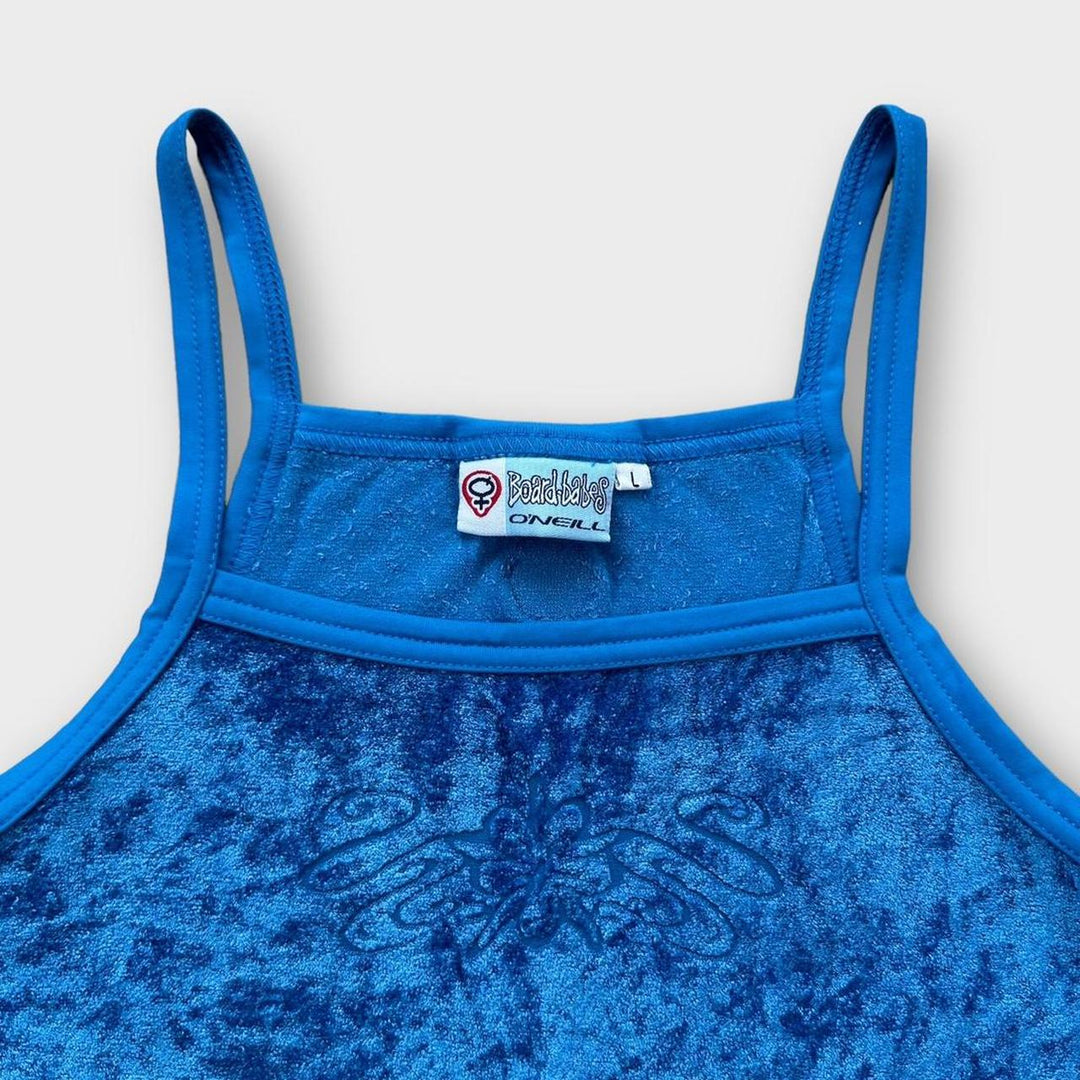 Y2K O’Neil βελούδινο καμίνι τοπ - Μεγάλο