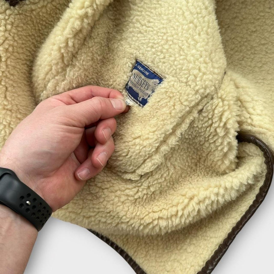 Vintage μπουφάν Sheepskin - μεσαίο