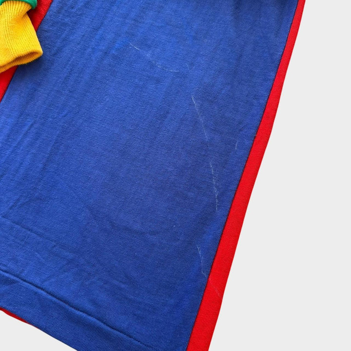 Vintage color block ράγκμπι πουκάμισο - μεσαίο