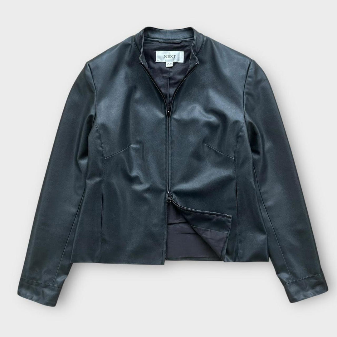 Vintage Y2K γυναικείο δερμάτινο μπουφάν - UK12