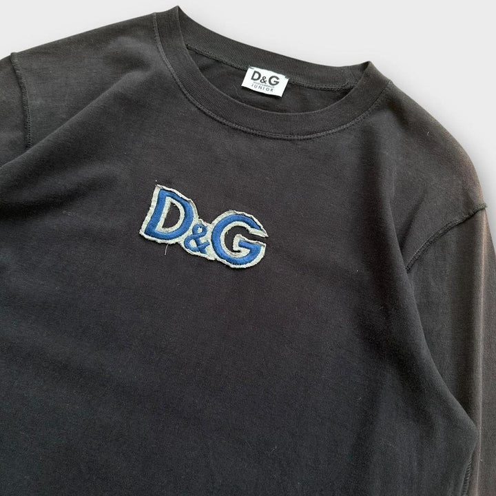 Μακρυμάνικο μπλουζάκι D&G - junior XL (γυναικείο μεγάλο)