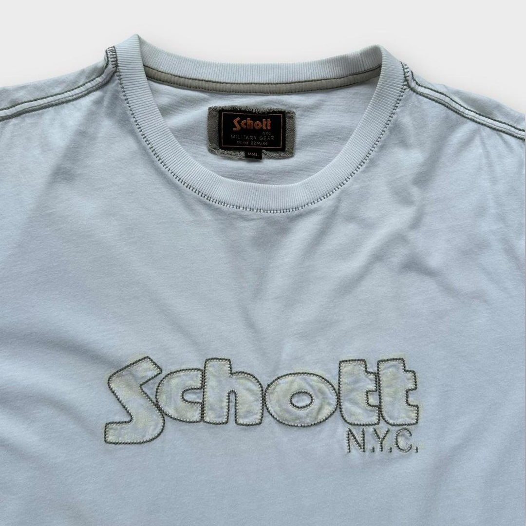 Vintage μπλουζάκι Schott - XXL