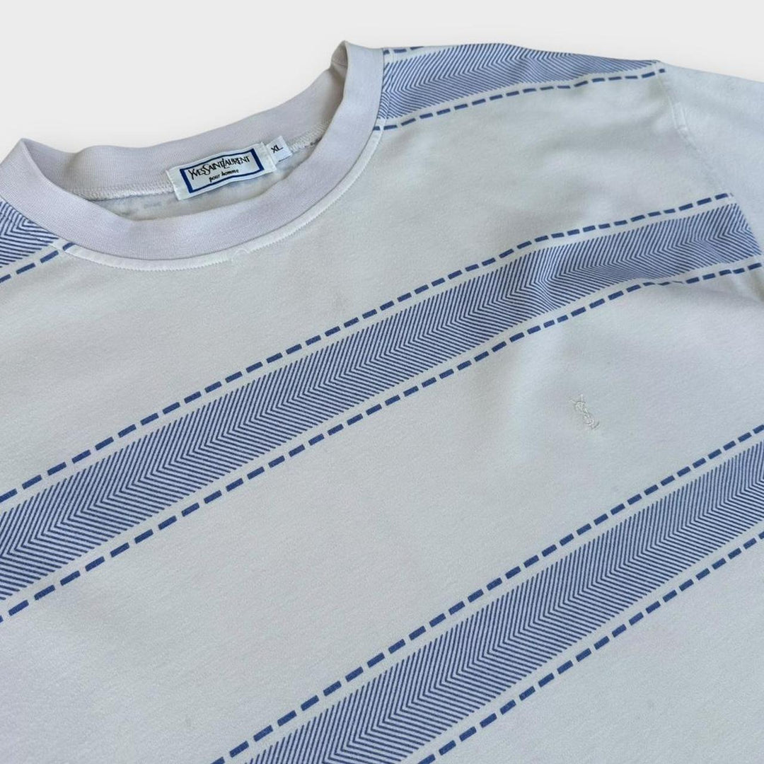 Vintage μπλουζάκι με σχέδια YSL - XL