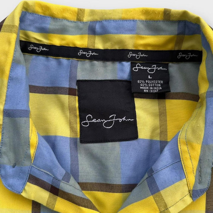Vintage κοντομάνικο πουκάμισο Sean John - μεγάλο (ταιριάζει σαν φαρδύ XL)