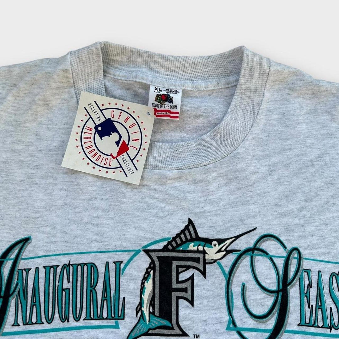 Vintage γραφικό μπλουζάκι Florida marlins - XL