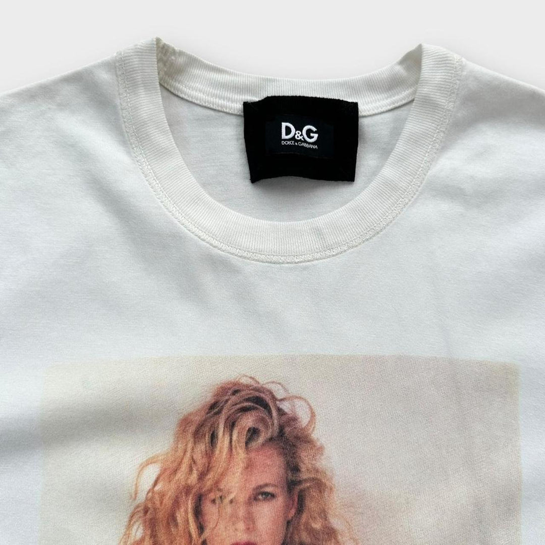 Vintage γραφικό μπλουζάκι D&G Kim Basinger - γυναικείο μεγάλο