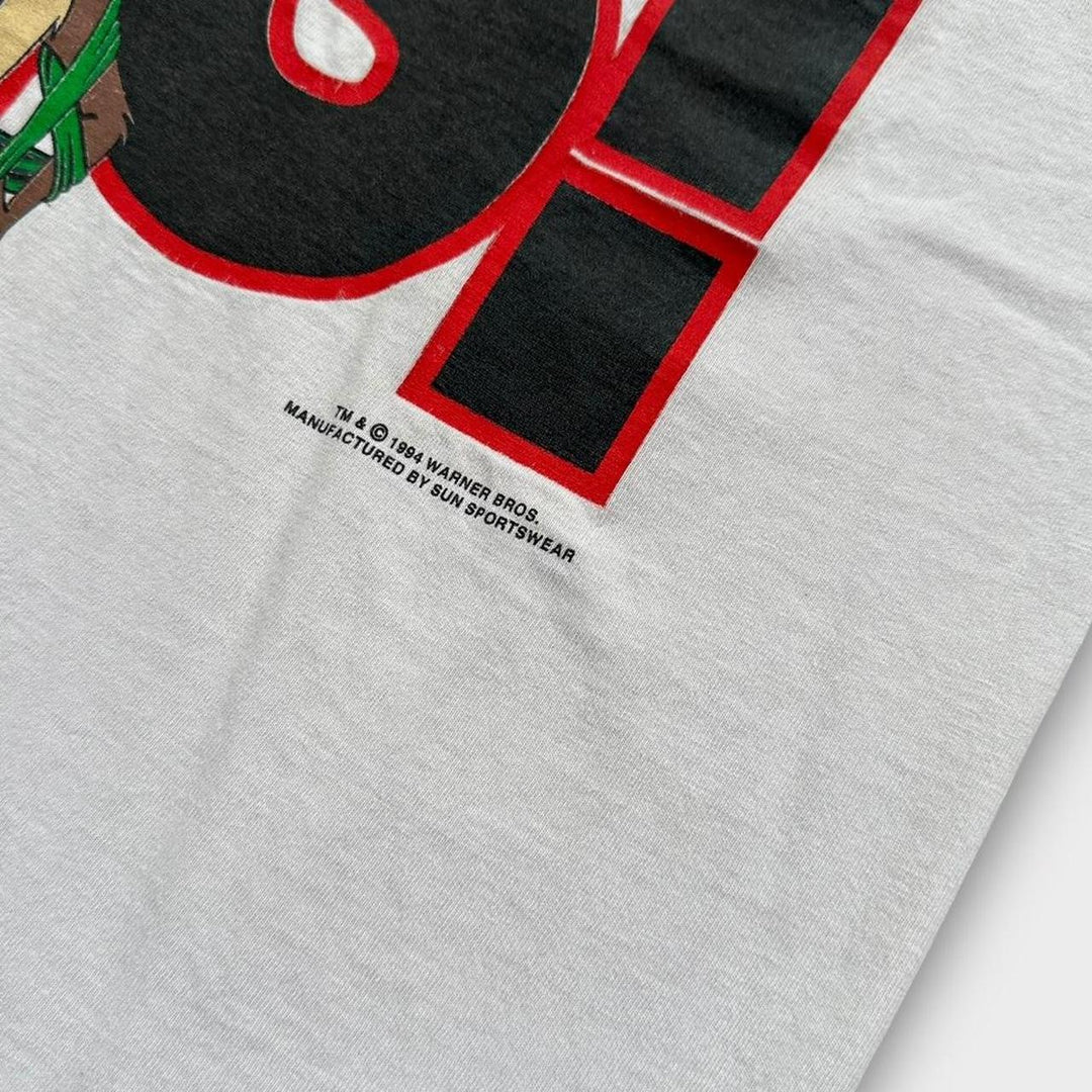 Vintage Taz Χριστουγεννιάτικο γραφικό μπλουζάκι - XL