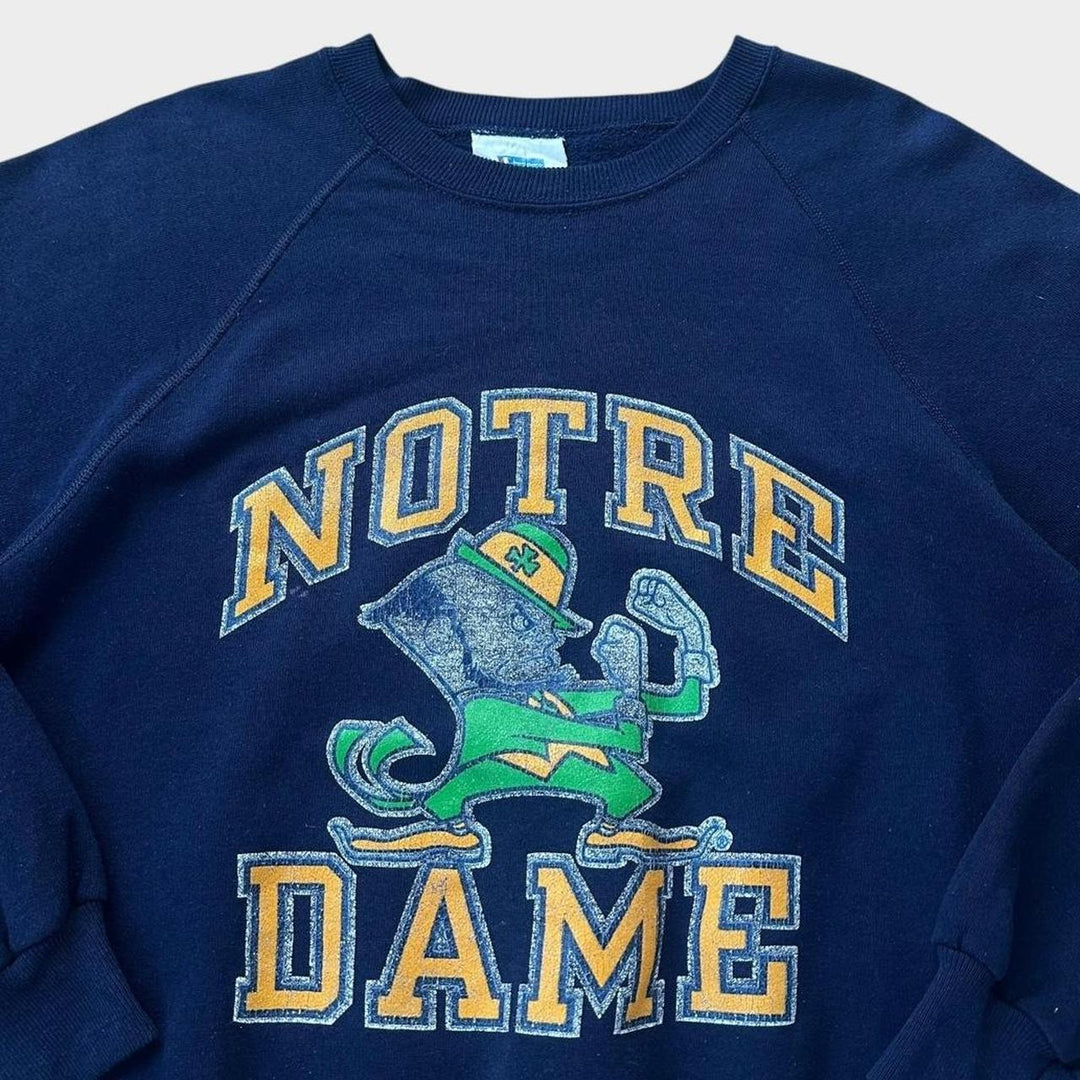 Vintage πρωταθλητικό φούτερ της Notre Dame δεκαετίας του '80 - XL