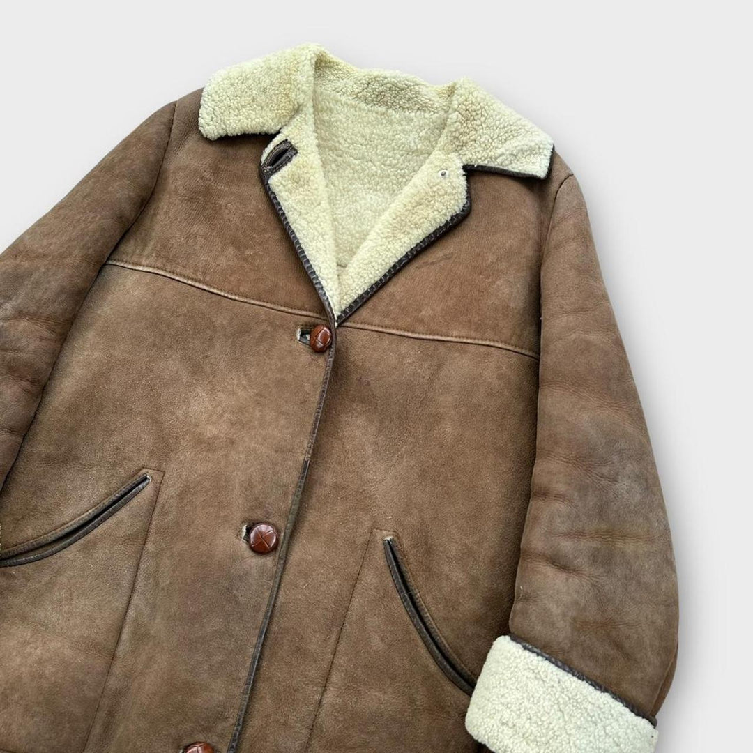 Vintage μπουφάν Sheepskin - μεσαίο