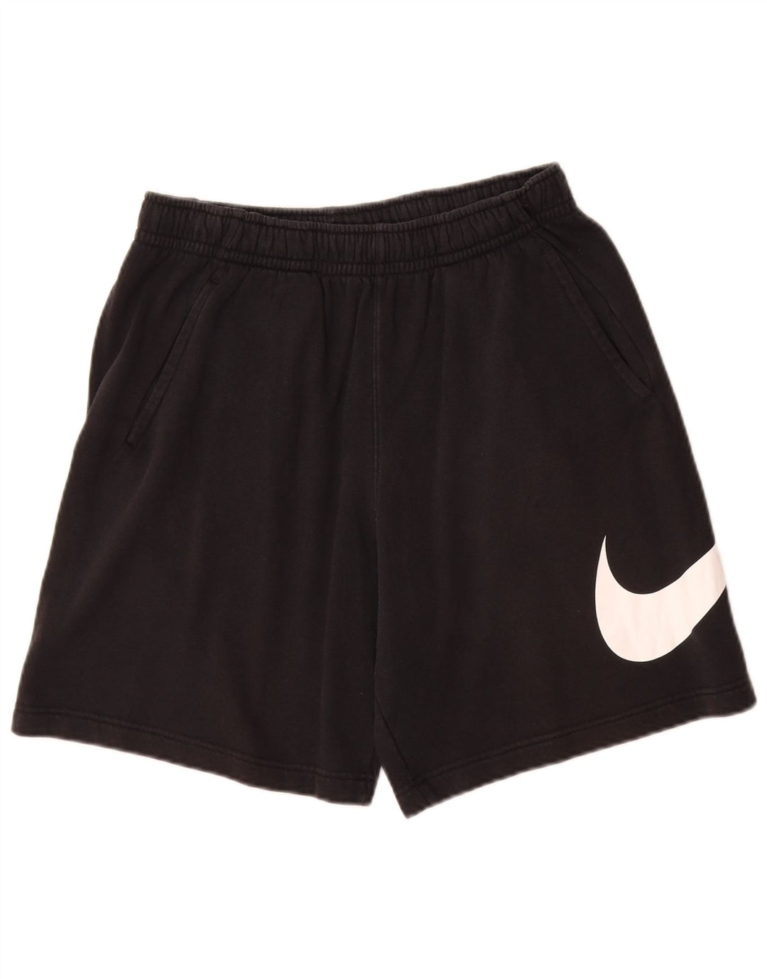 Ανδρικό γραφικό αθλητικό σορτς Nike, μικρό μαύρο βαμβακερό