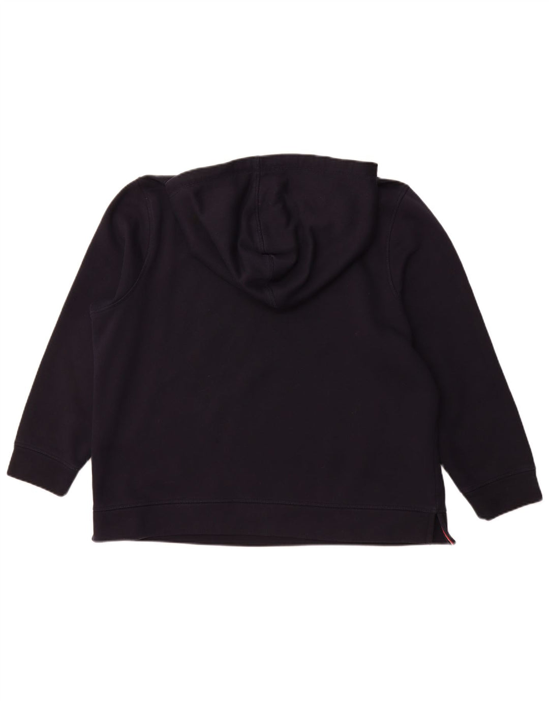 TOMMY HILFIGER Γυναικείο γραφικό φούτερ με κουκούλα UK 22 3XL Navy Blue Cotton