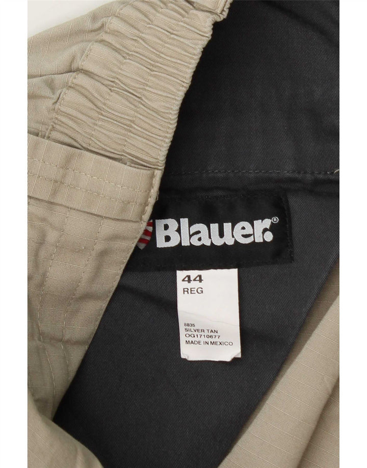 Blauer Ανδρικό ίσιο παντελόνι Cargo W44 L28 Πράσινο Πολυεστέρα