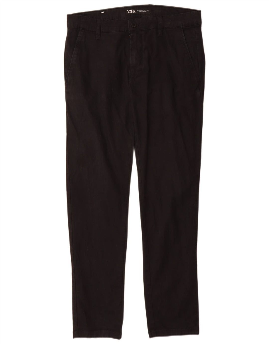 Ανδρικό παντελόνι Chino ZARA Slim EU 40 Medium W31 L30 μαύρο βαμβακερό