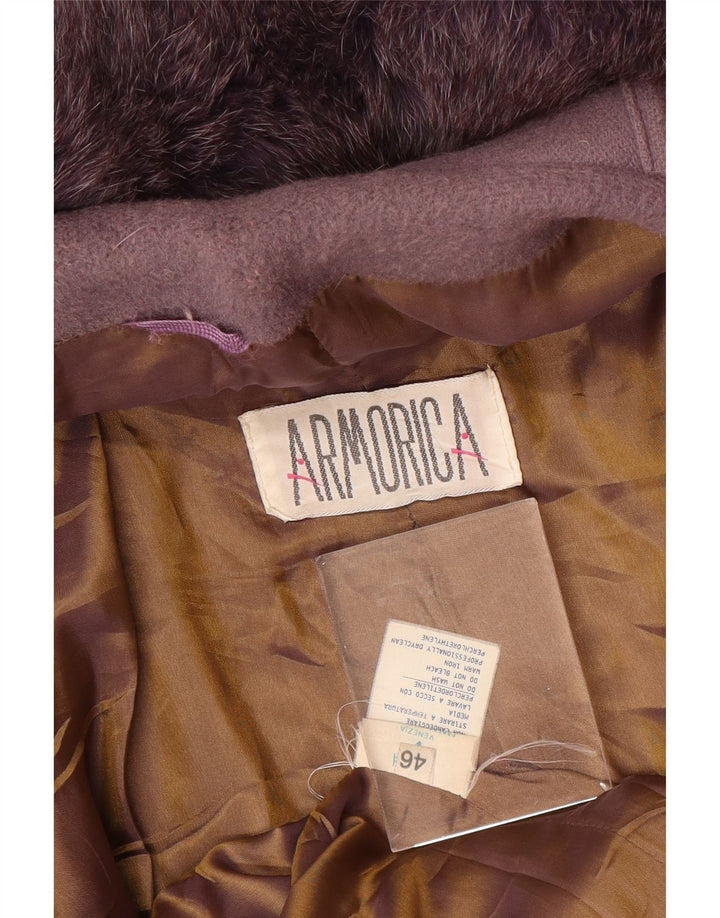Γυναικείο Πανωφόρι Armorica Hooded Oversized IT 46 Large Purple Wool