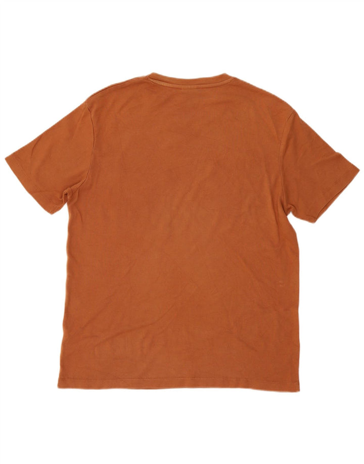 Ανδρικό T-Shirt Zara Τοπ μεσαίο καφέ