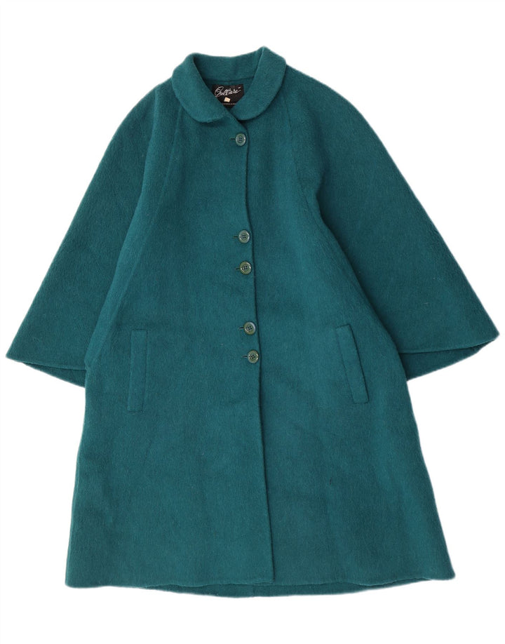 Gallara Γυναικείο Παλτό Cape Oversized IT 42 Μεσαίο πράσινο μαλλί αλπακά