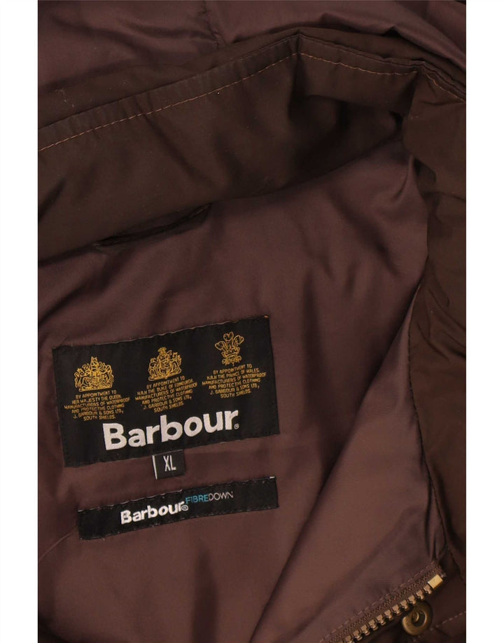 Ανδρικό μπουφάν με κουκούλα Barbour UK 42 XL καφέ