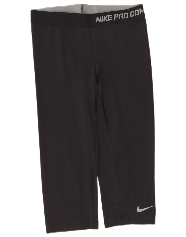 Γυναικεία Nike Dri Fit Graphic Capri leggings UK 12 Medium Black